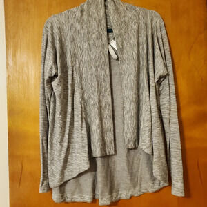 Athleta Nirvana Wear Two Ways Gray Wrap Open Long Sleeved Cardigan Size S
